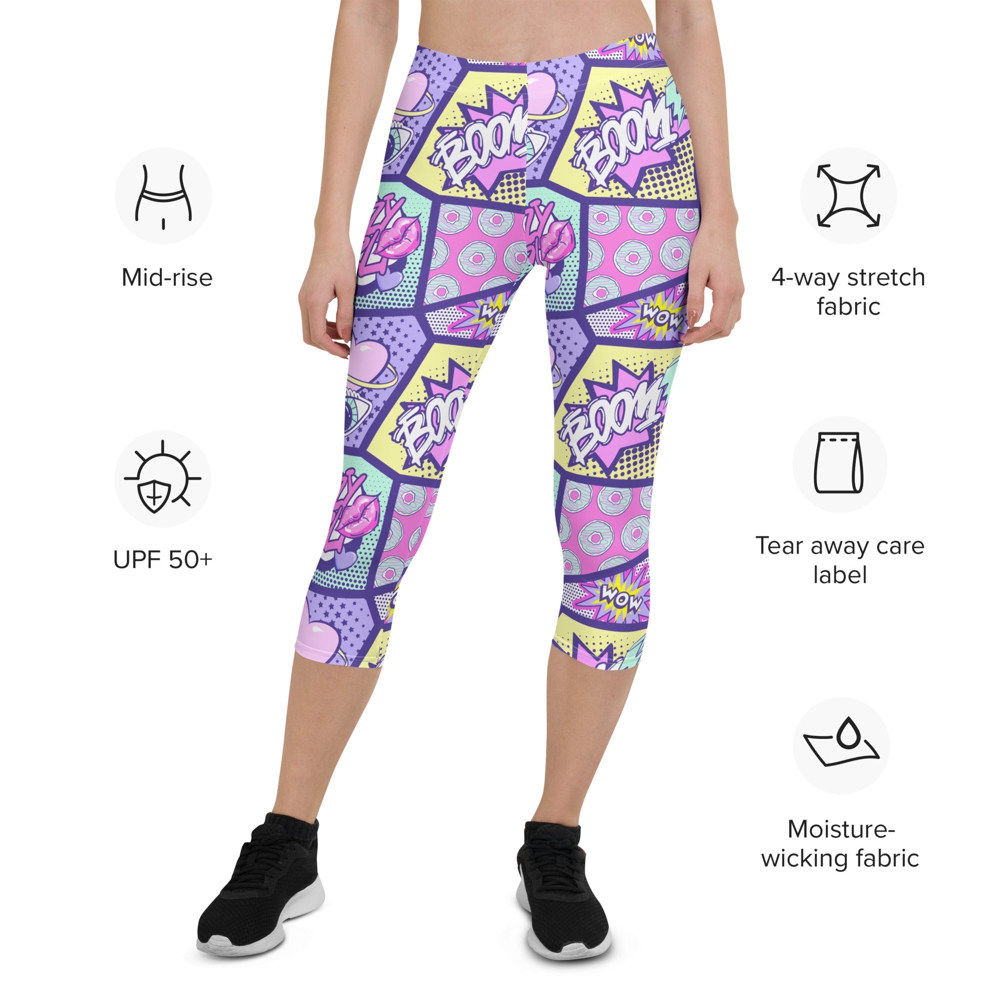 Pastel Comic Book Capris