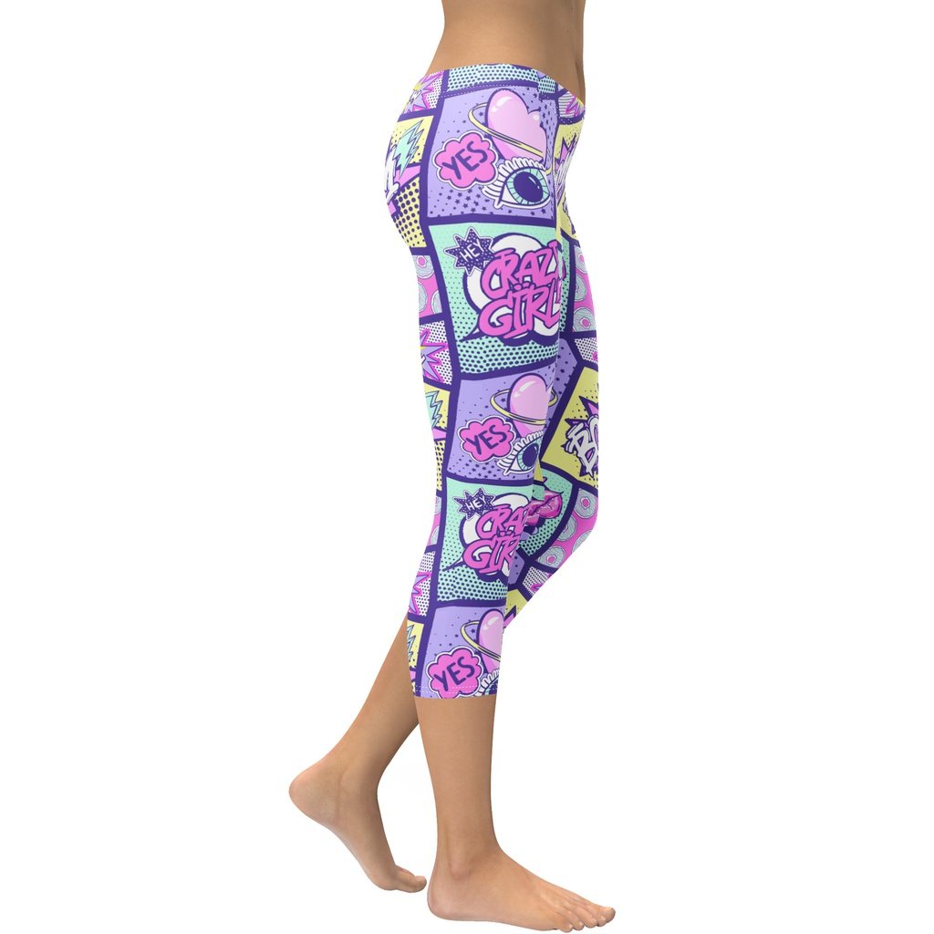 Pastel Comic Book Capris