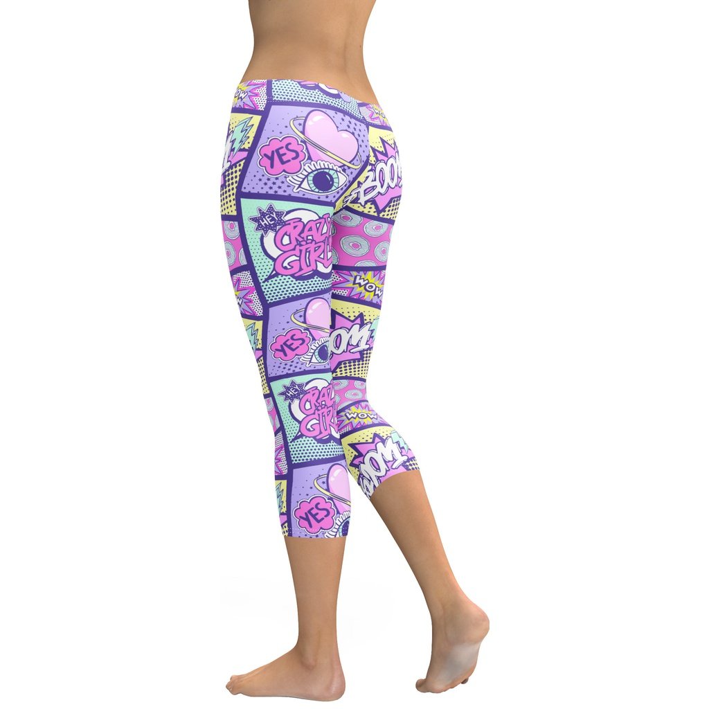 Pastel Comic Book Capris
