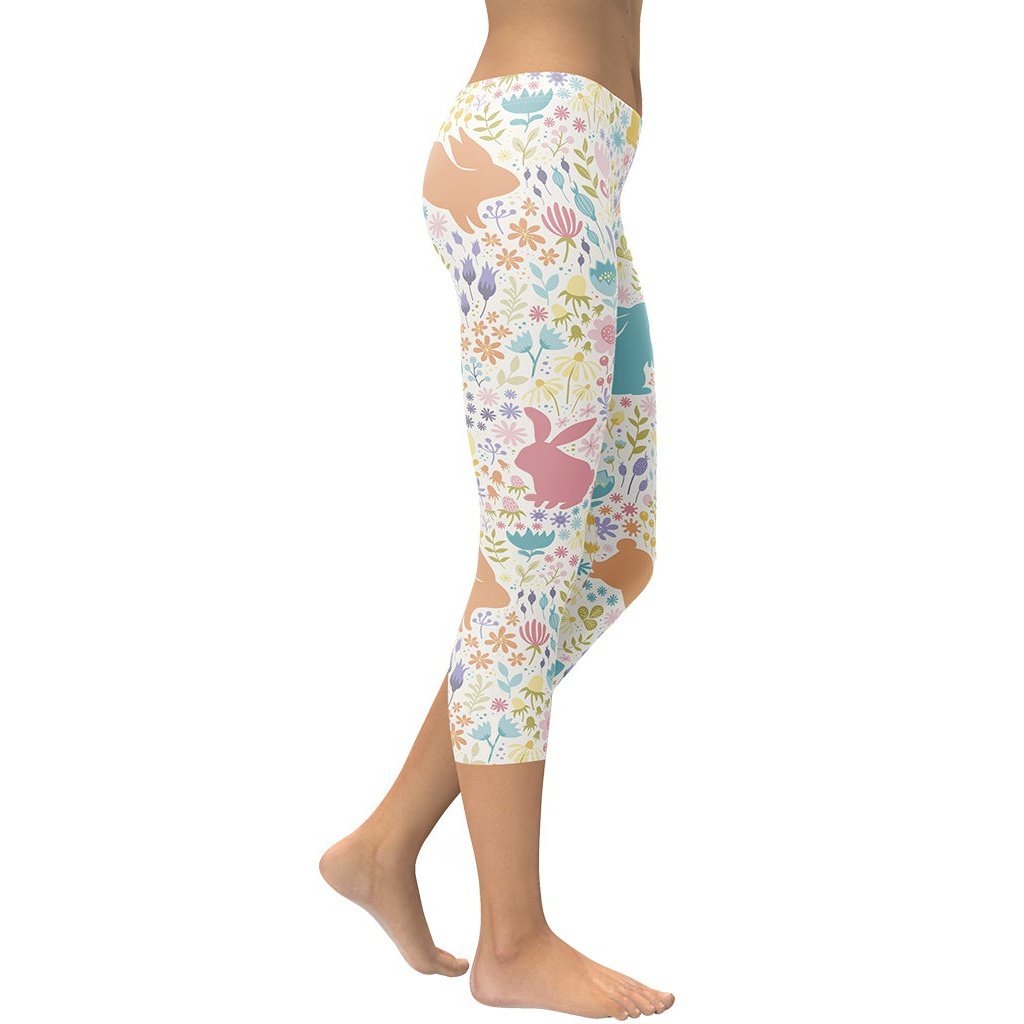 Pastel Easter Garden Capris