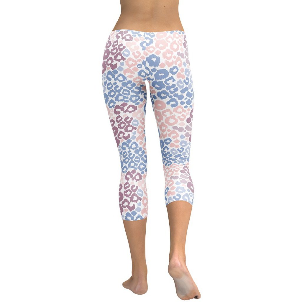 Pastel Leopard Print Capris