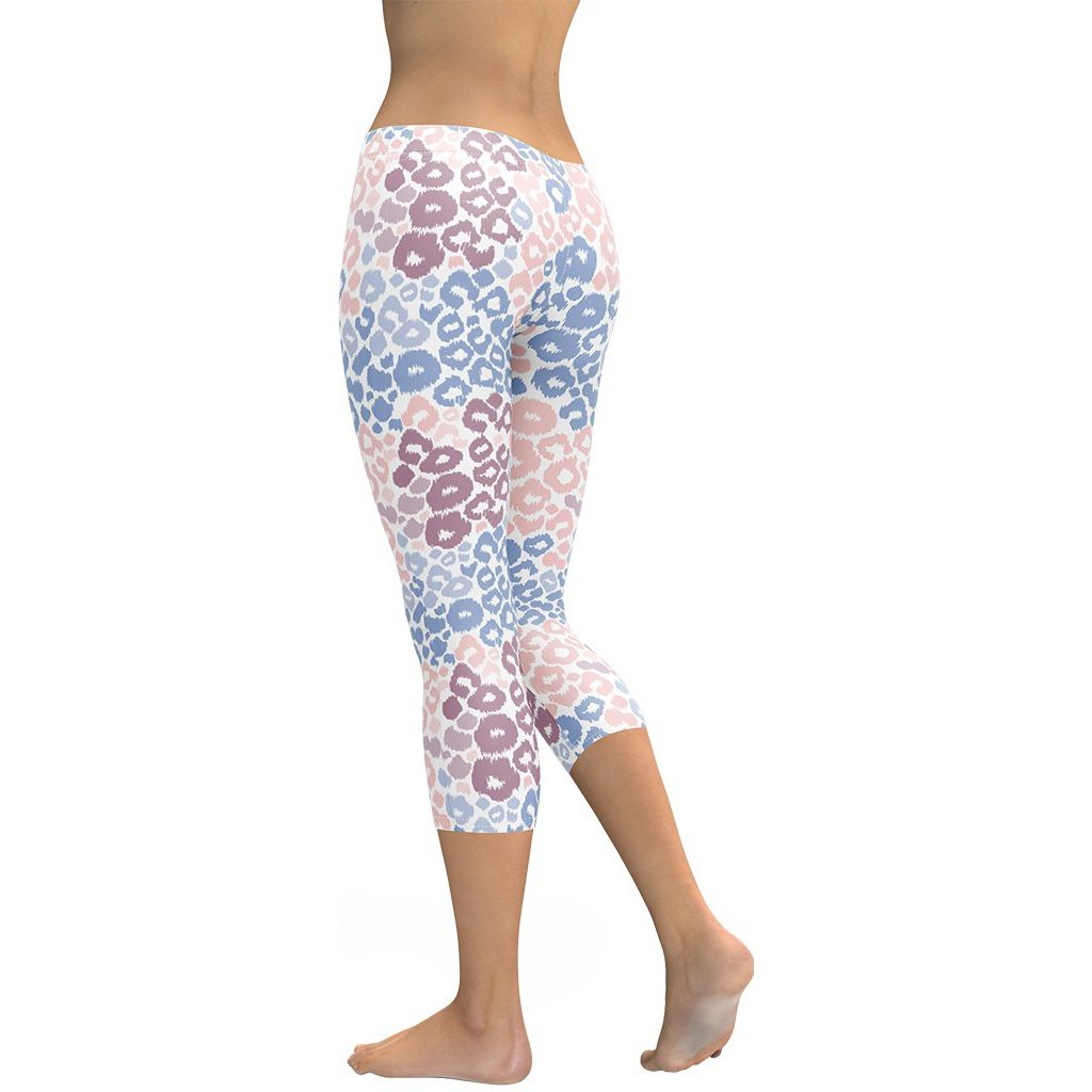 Pastel Leopard Print Capris