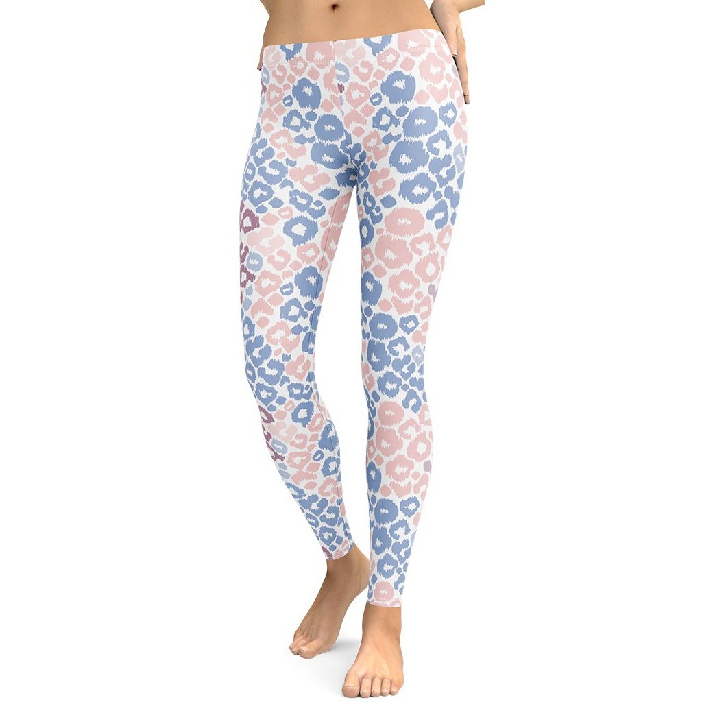 Pastel Leopard Print Leggings
