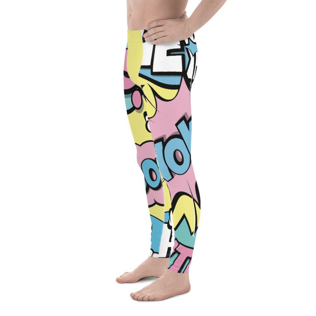 Pastel Pop Art Men's Leggings