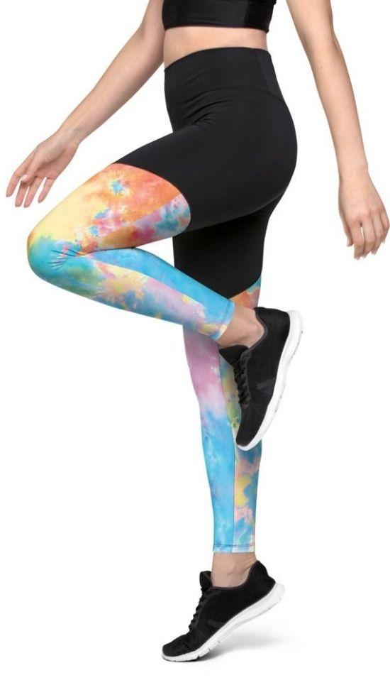 Pastel Tie Dye Compression Leggings