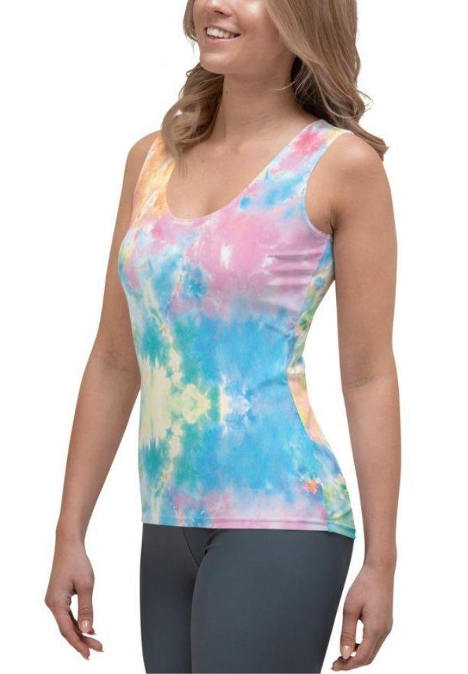 Pastel Tie Dye Tank Top