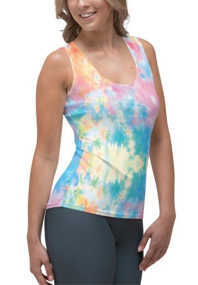 Pastel Tie Dye Tank Top