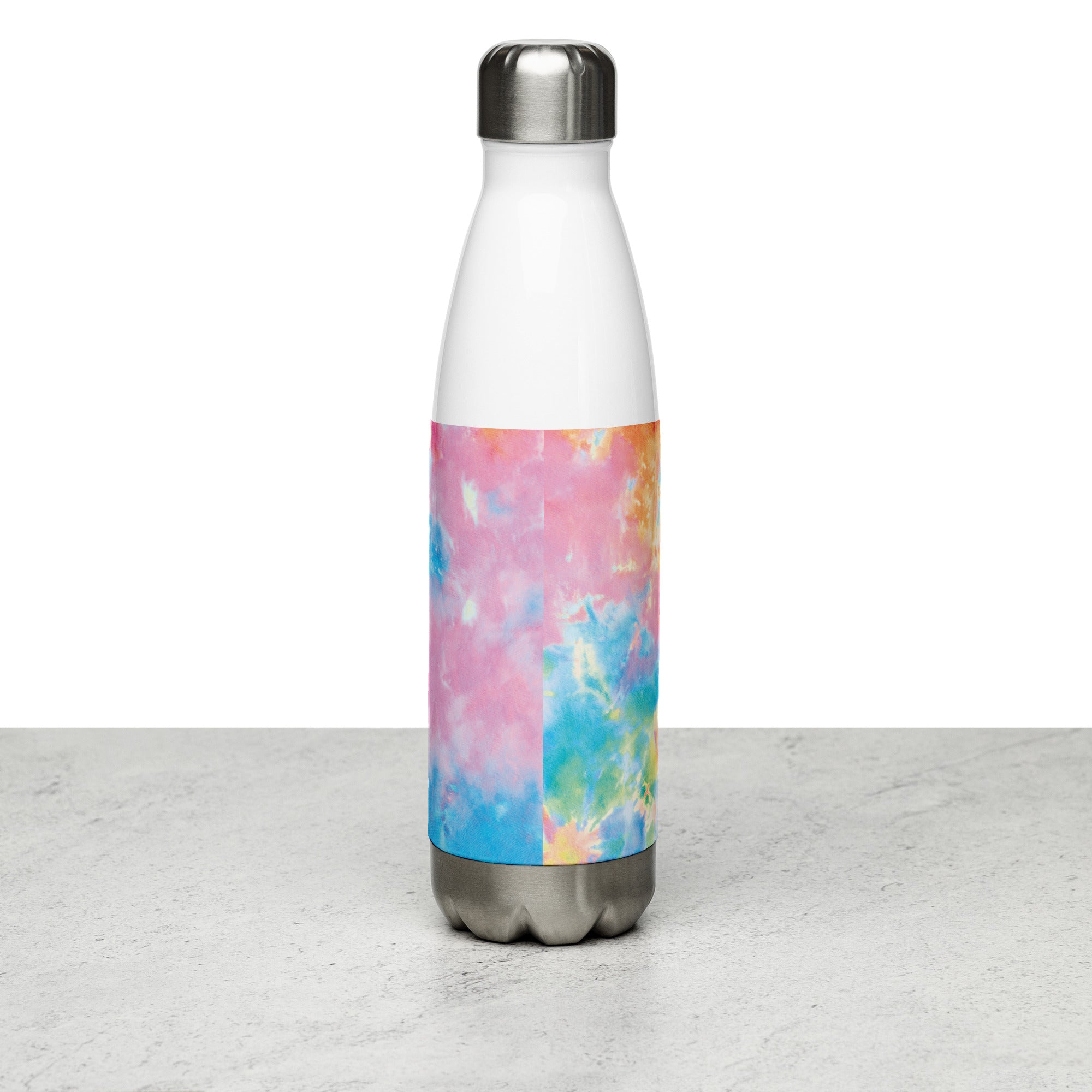 Pastel Tie Dye Water Bottle