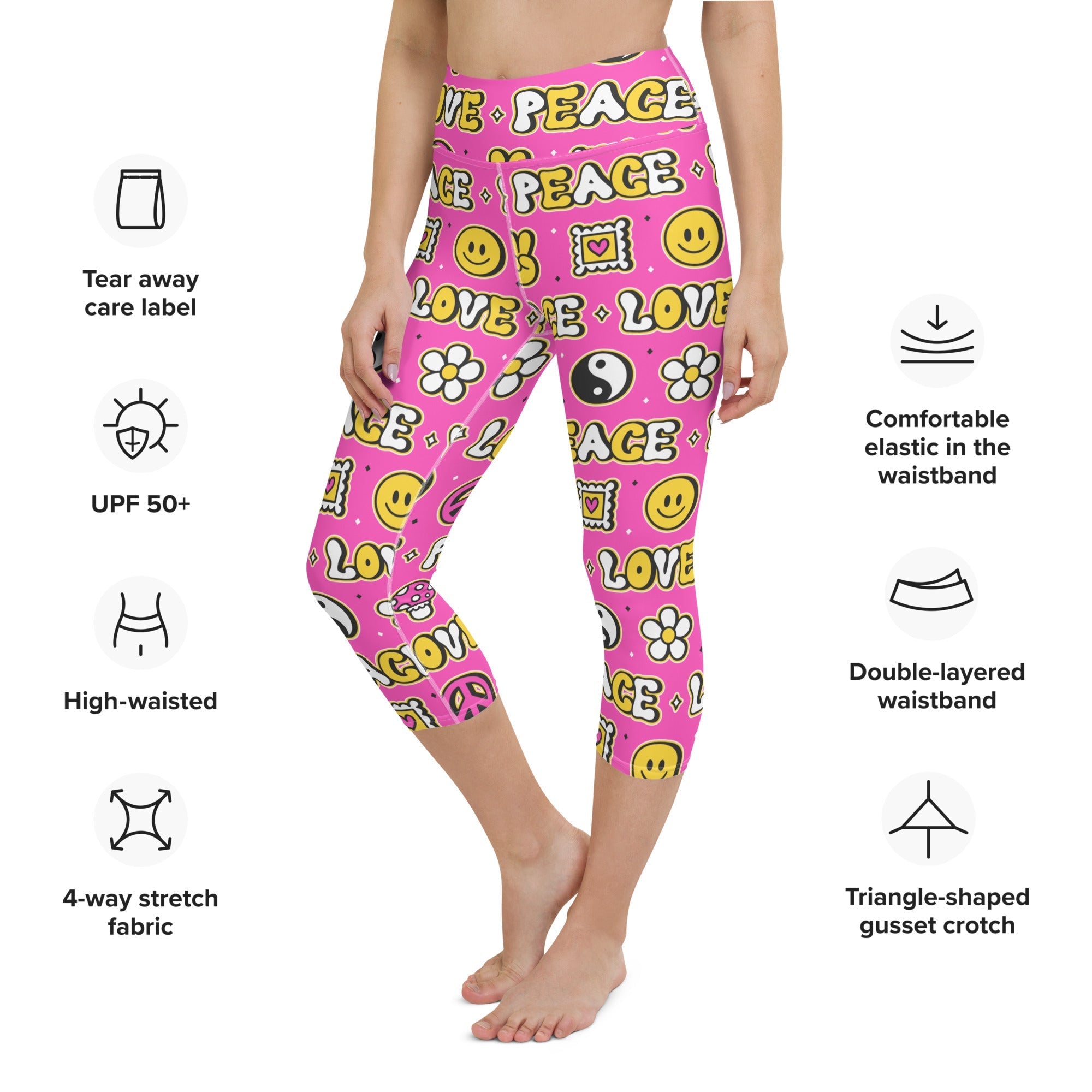Peace and Love Yoga Capris