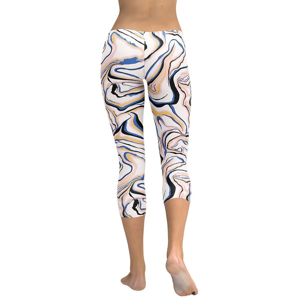 Peachy Marble Capris
