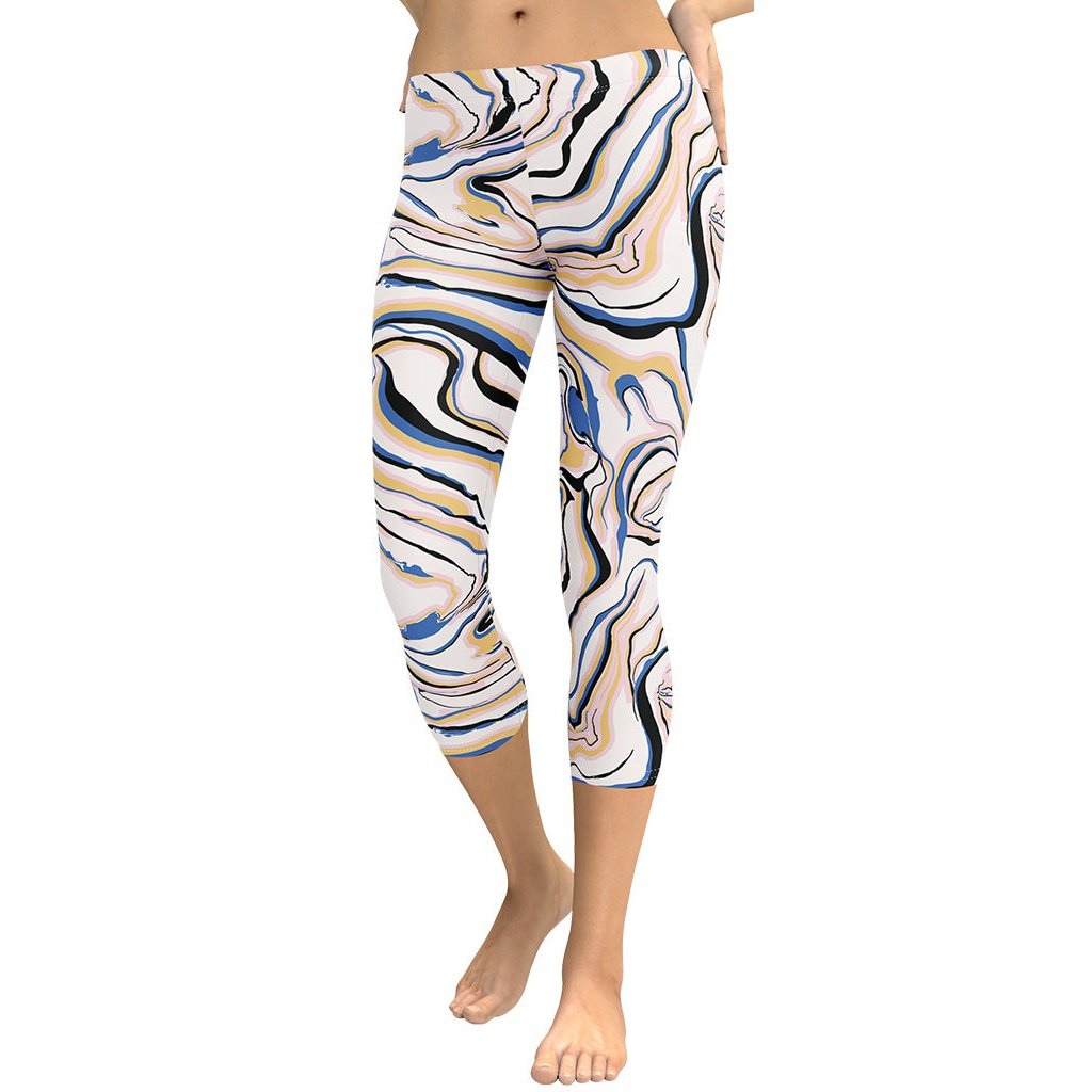 Peachy Marble Capris
