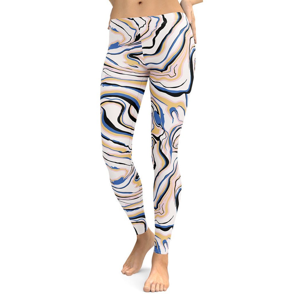 Peachy Marble Leggings