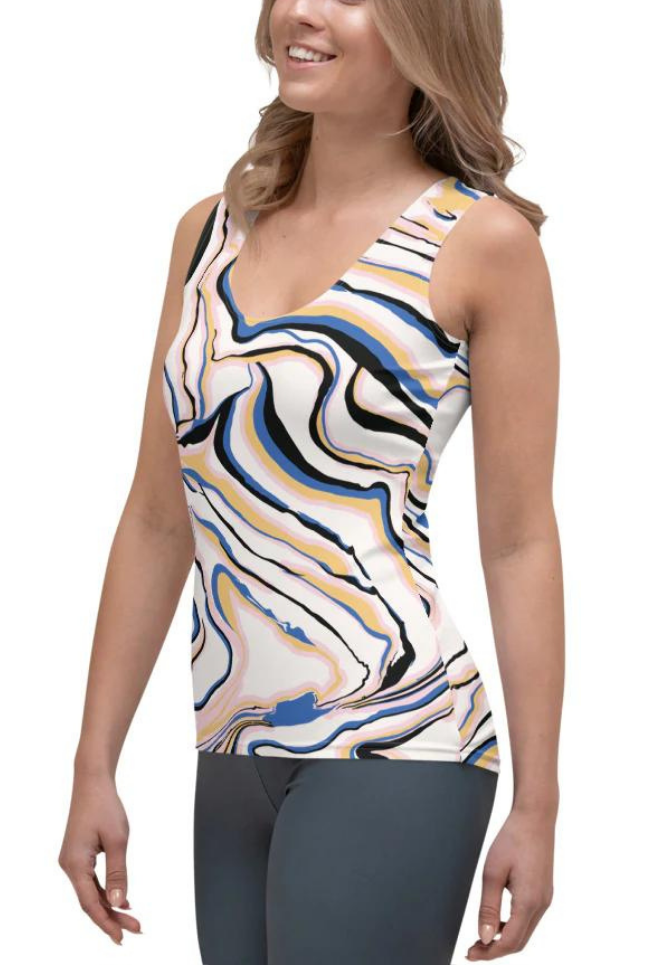 Peachy Marble Tank Top