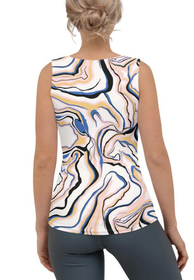Peachy Marble Tank Top