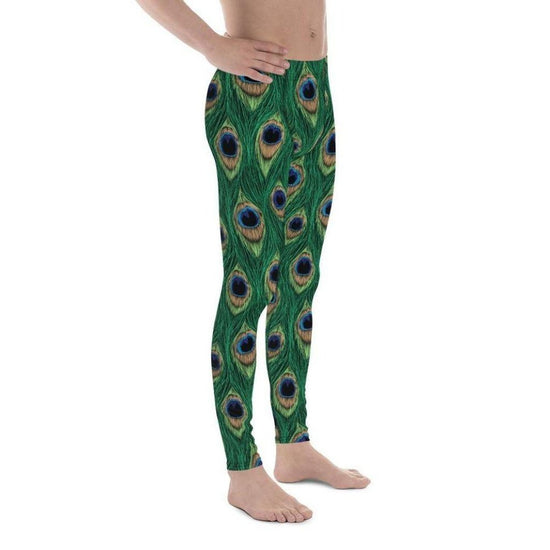 Peacock Print Men's Leggings