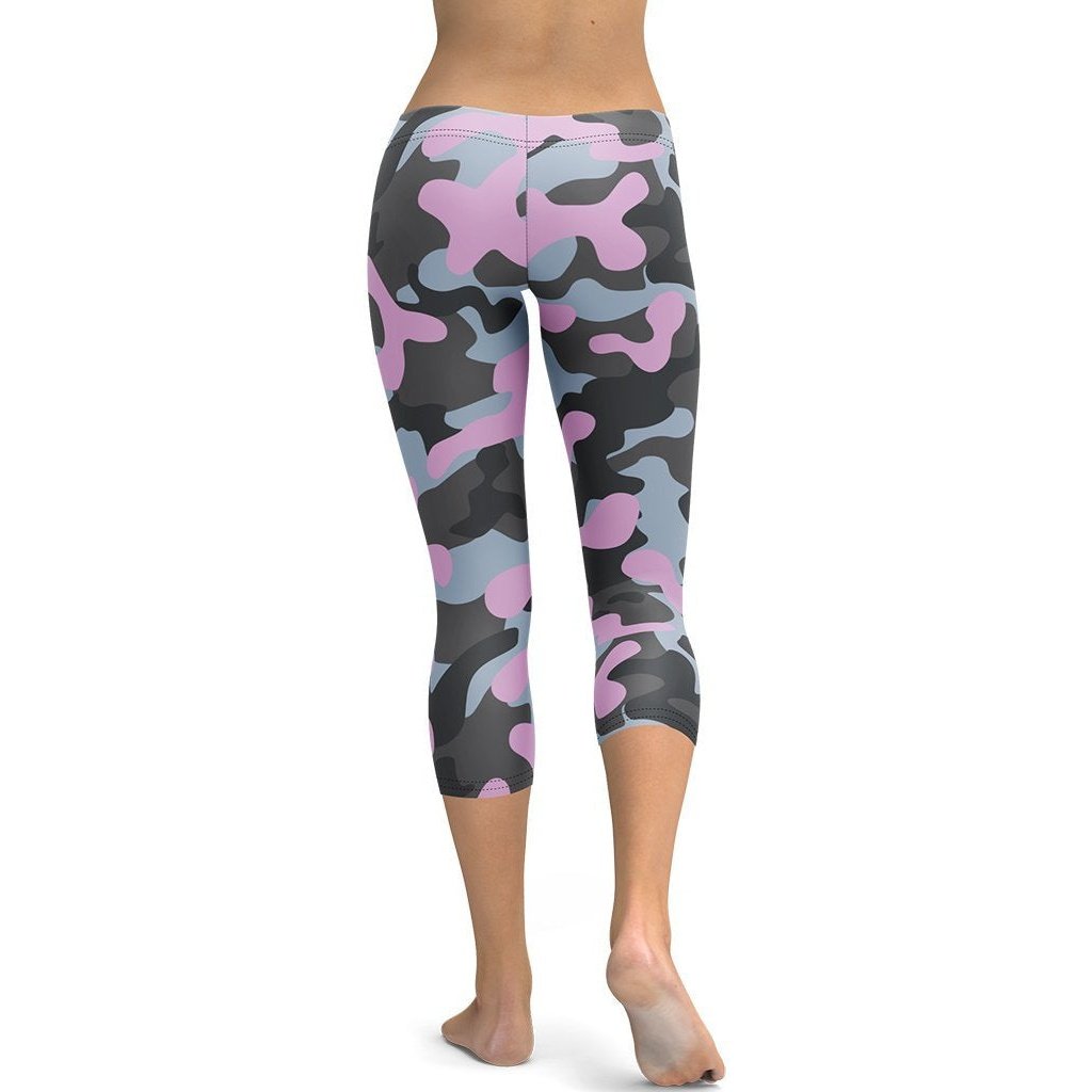 Pink Camo Capris