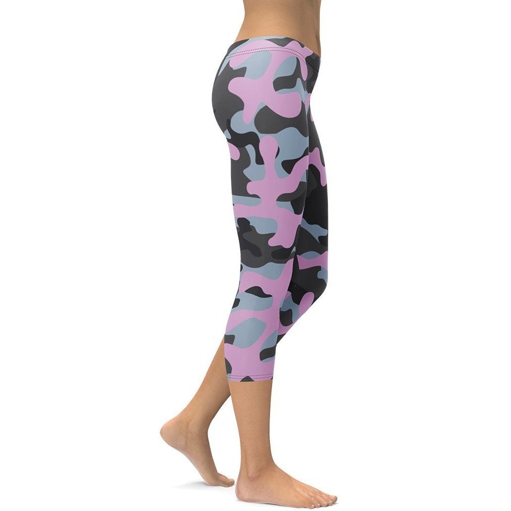 Pink Camo Capris