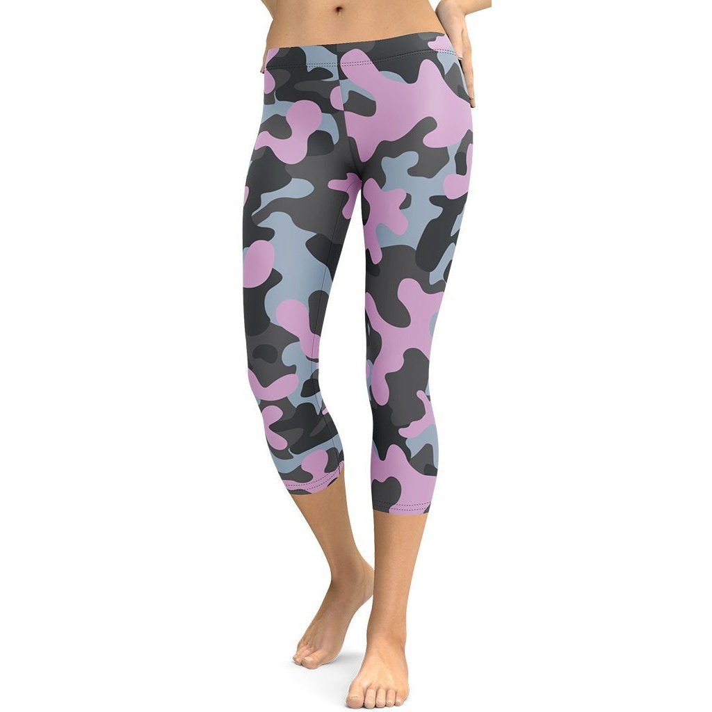 Pink Camo Capris