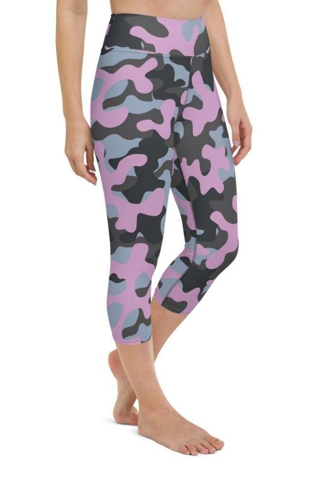 Pink Camo Yoga Capris
