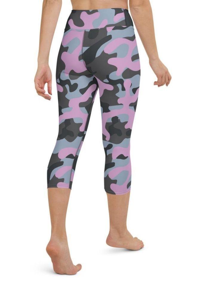 Pink Camo Yoga Capris