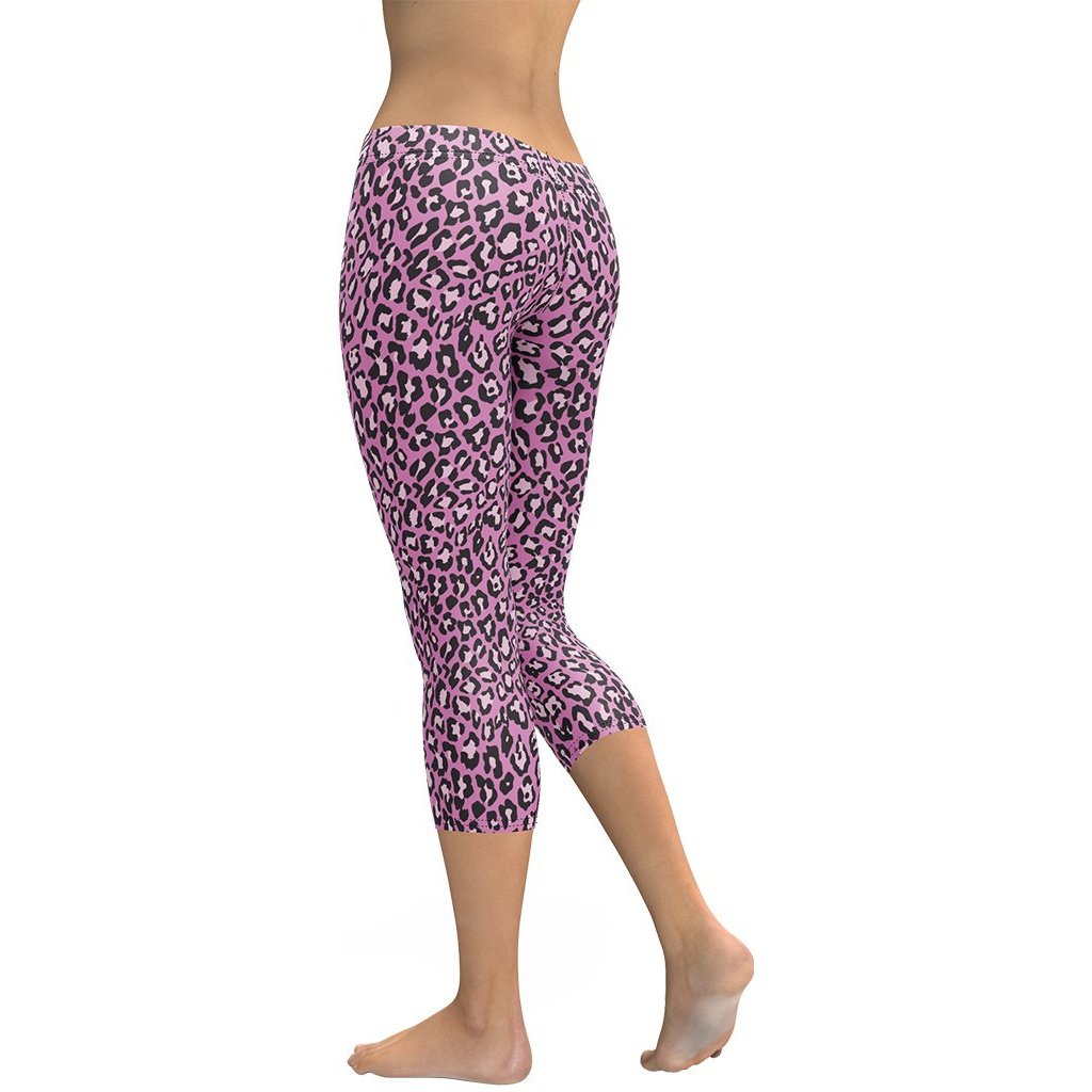 Pink Leopard Capris