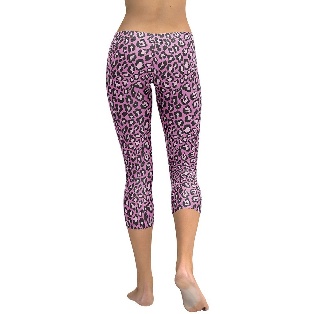 Pink Leopard Capris