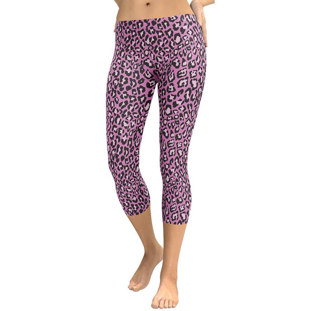 Pink Leopard Capris
