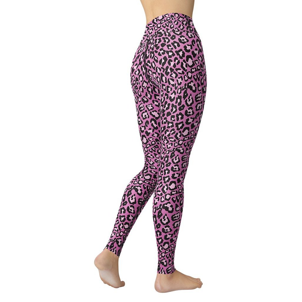 Pink Leopard Yoga Leggings