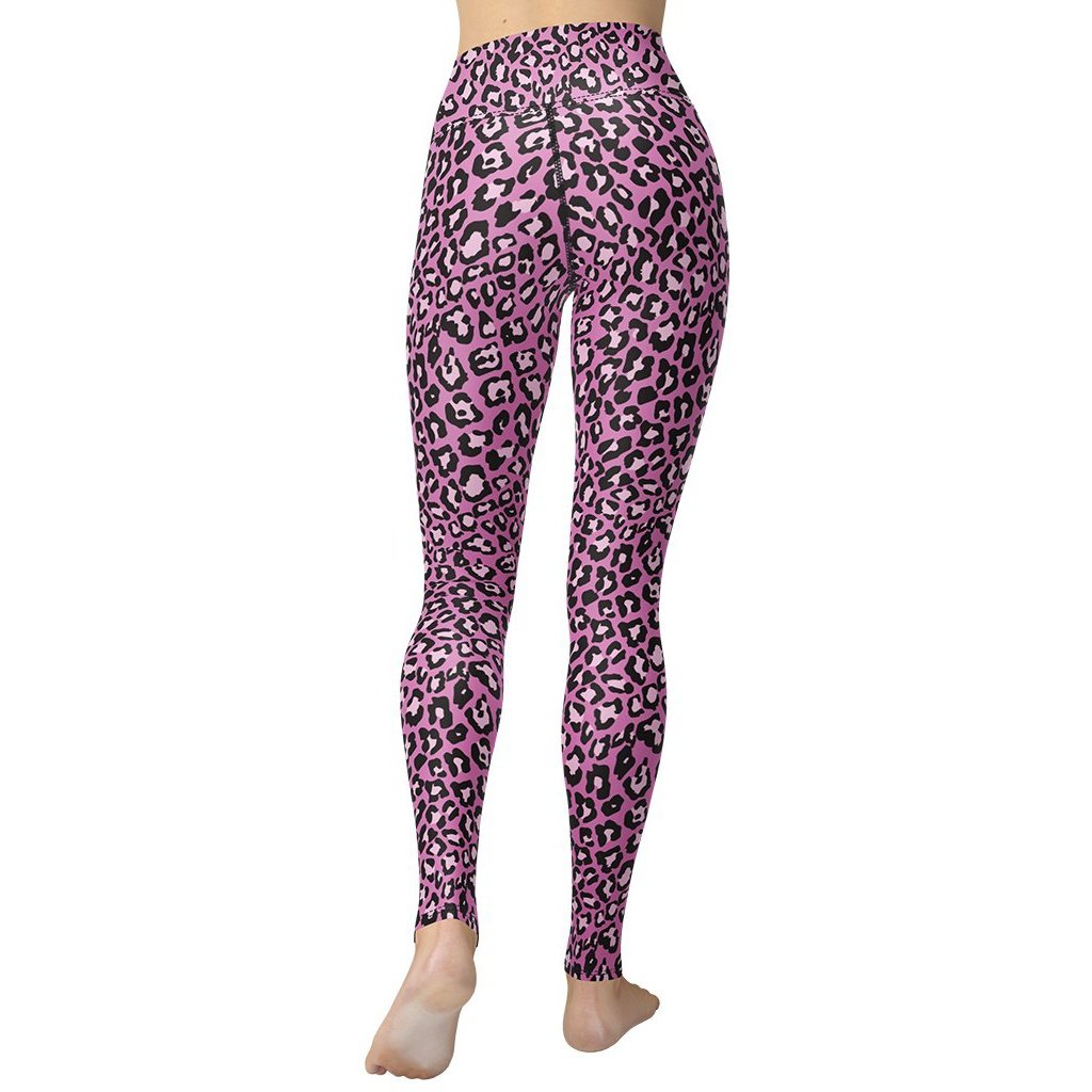 Pink Leopard Yoga Leggings