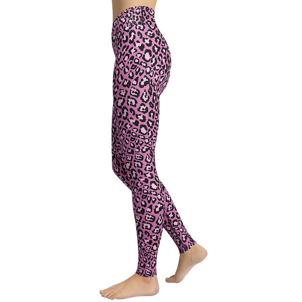 Pink Leopard Yoga Leggings