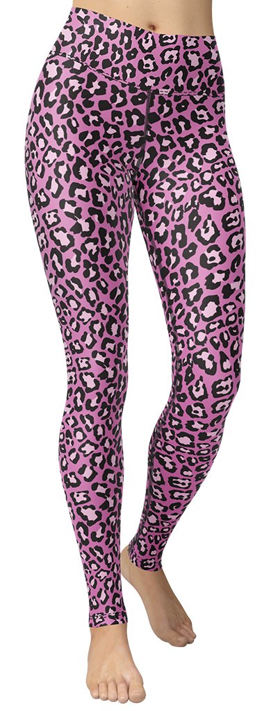 Pink Leopard Yoga Leggings