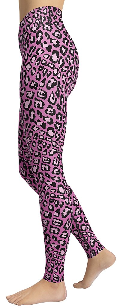 Pink Leopard Yoga Leggings