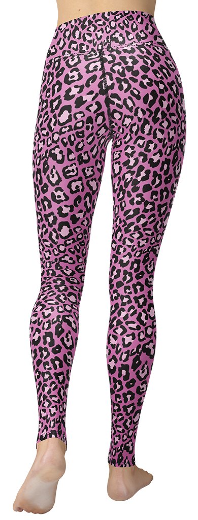 Pink Leopard Yoga Leggings