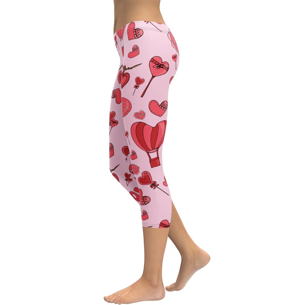 Pink Love Capris