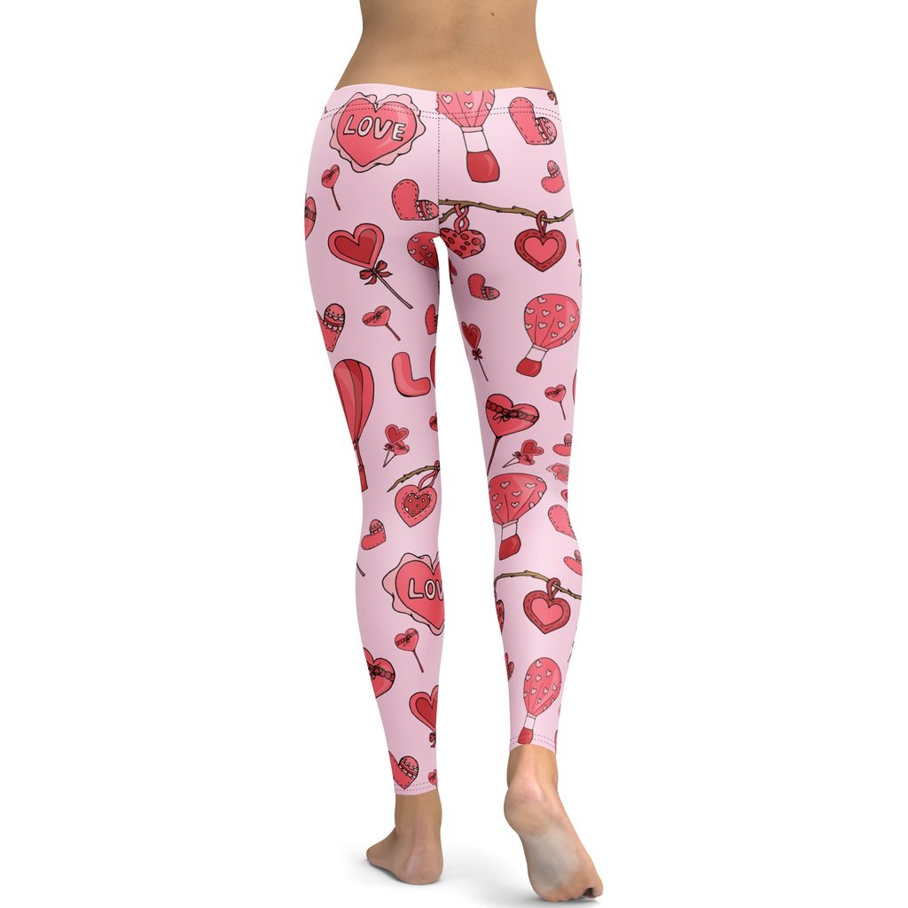 Pink Love Leggings