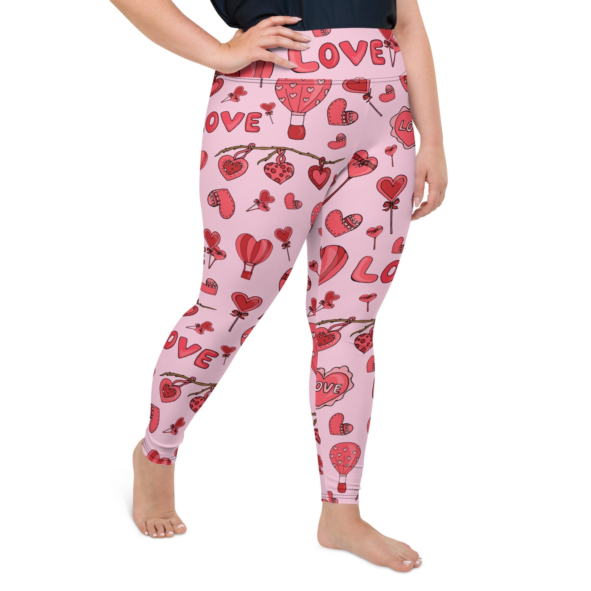 Pink Love Plus Size Leggings