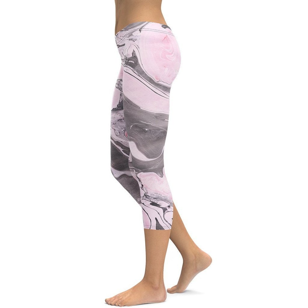 Pink Marble Capris