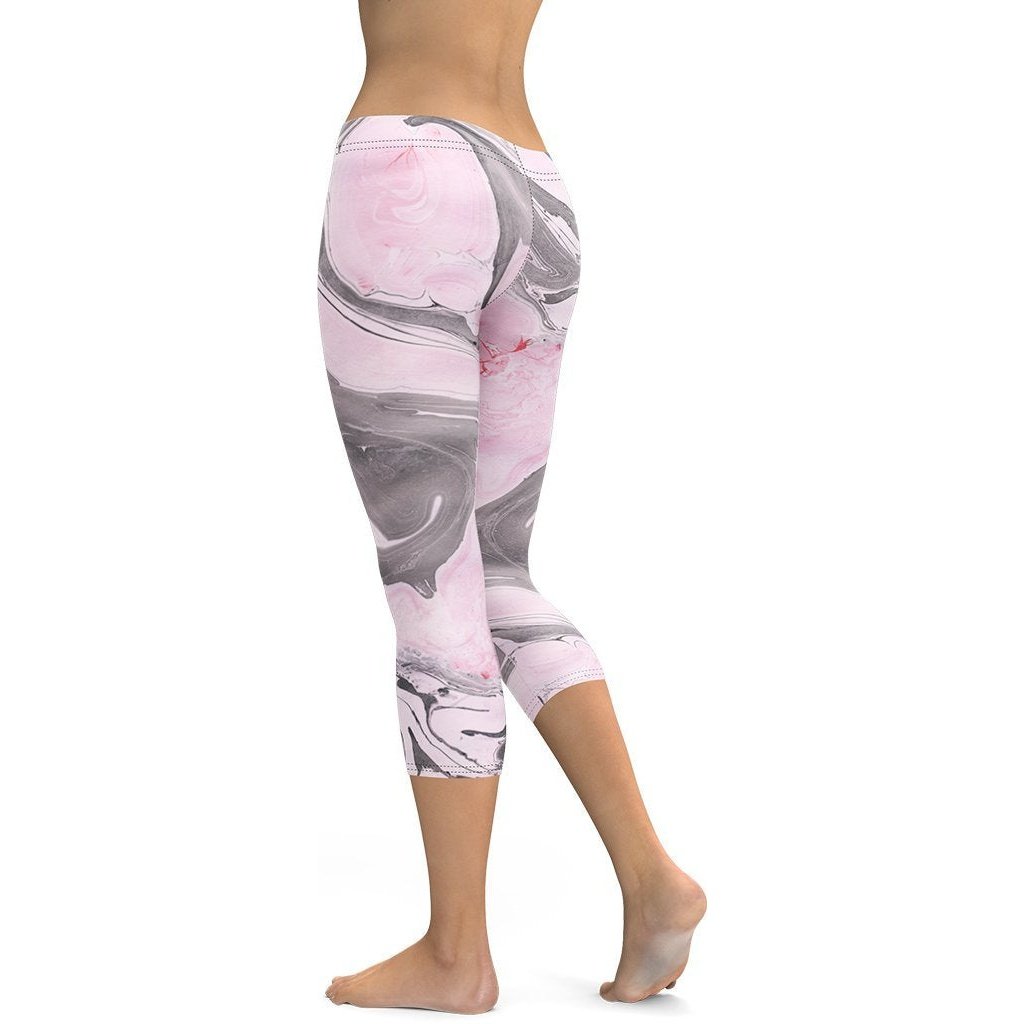 Pink Marble Capris