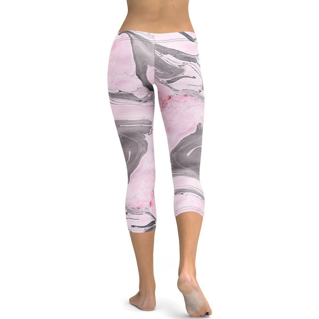 Pink Marble Capris