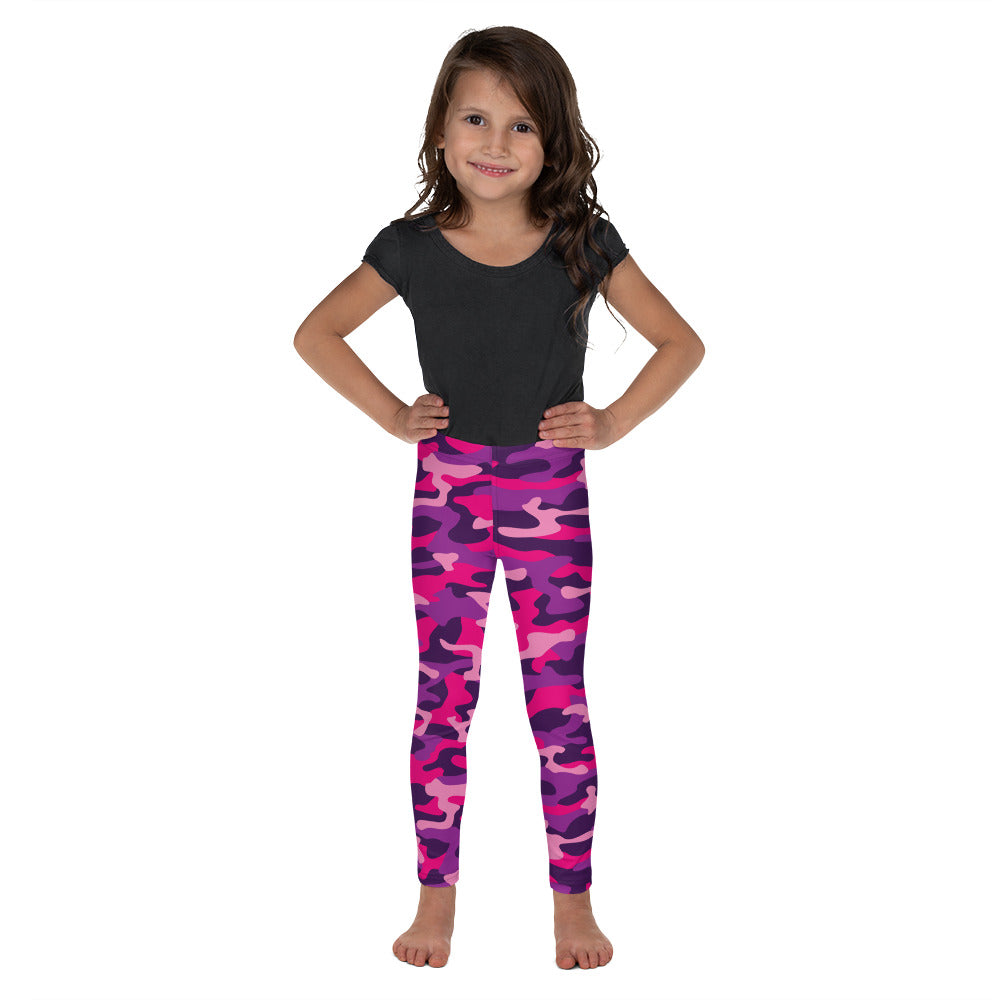 Pink Purple Camo Kid's Leggings
