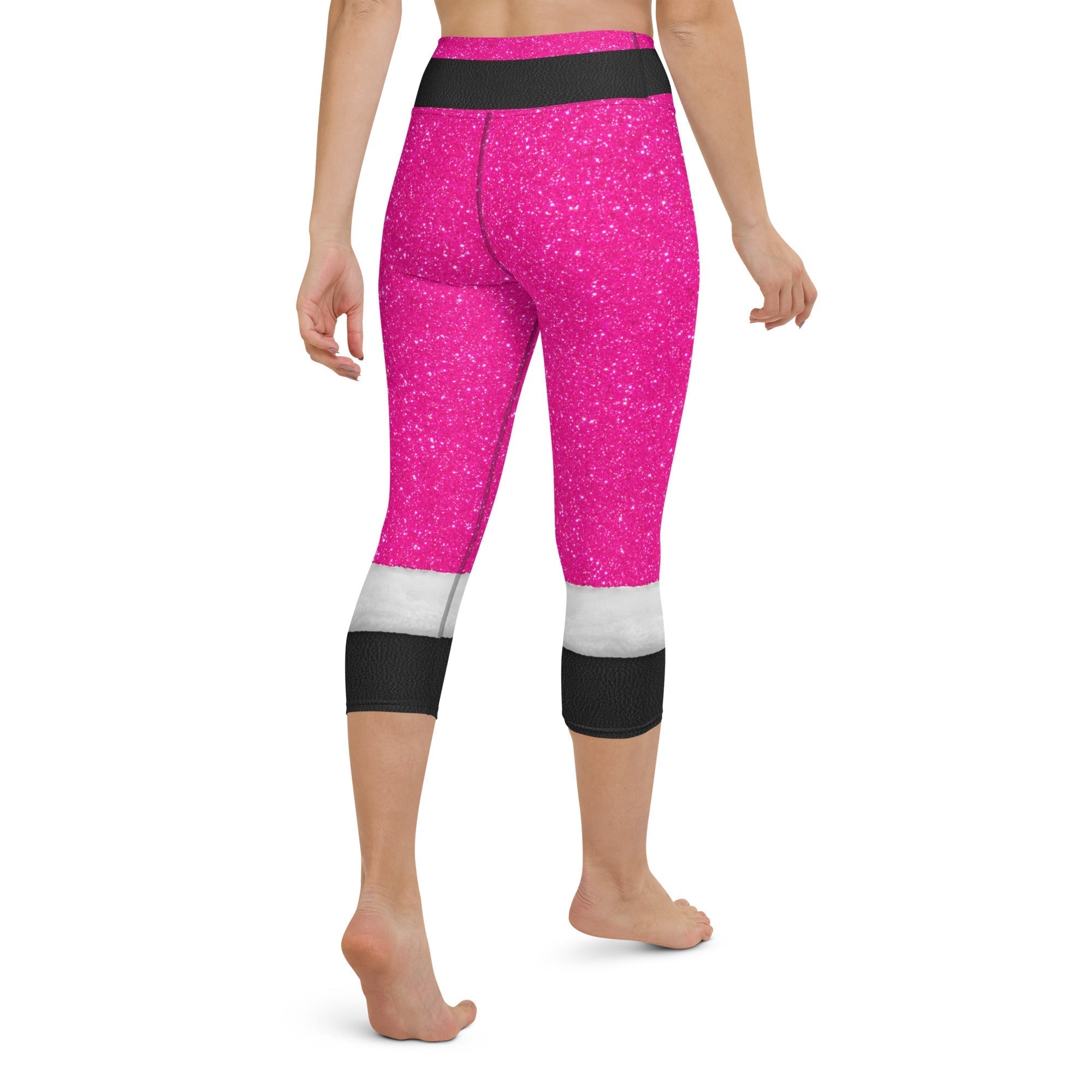 Pink Santa's Outfit Yoga Capris