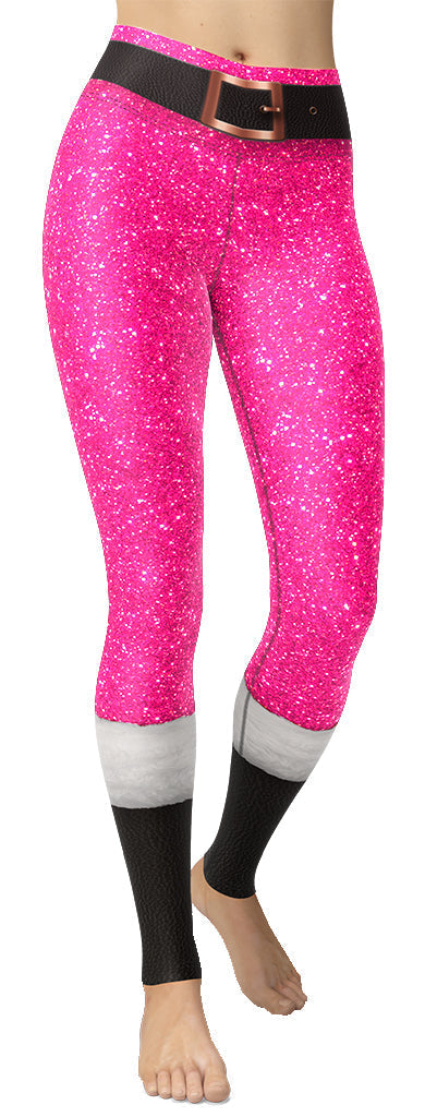 Pink Santa's Outfit Yoga Leggings