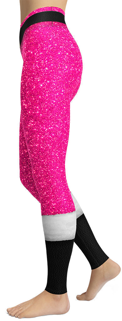 Pink Santa's Outfit Yoga Leggings