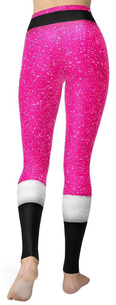 Pink Santa's Outfit Yoga Leggings