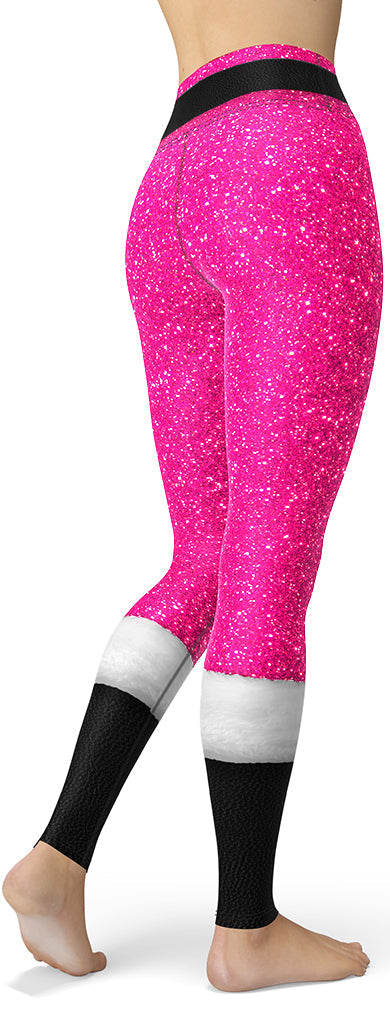 Pink Santa's Outfit Yoga Leggings