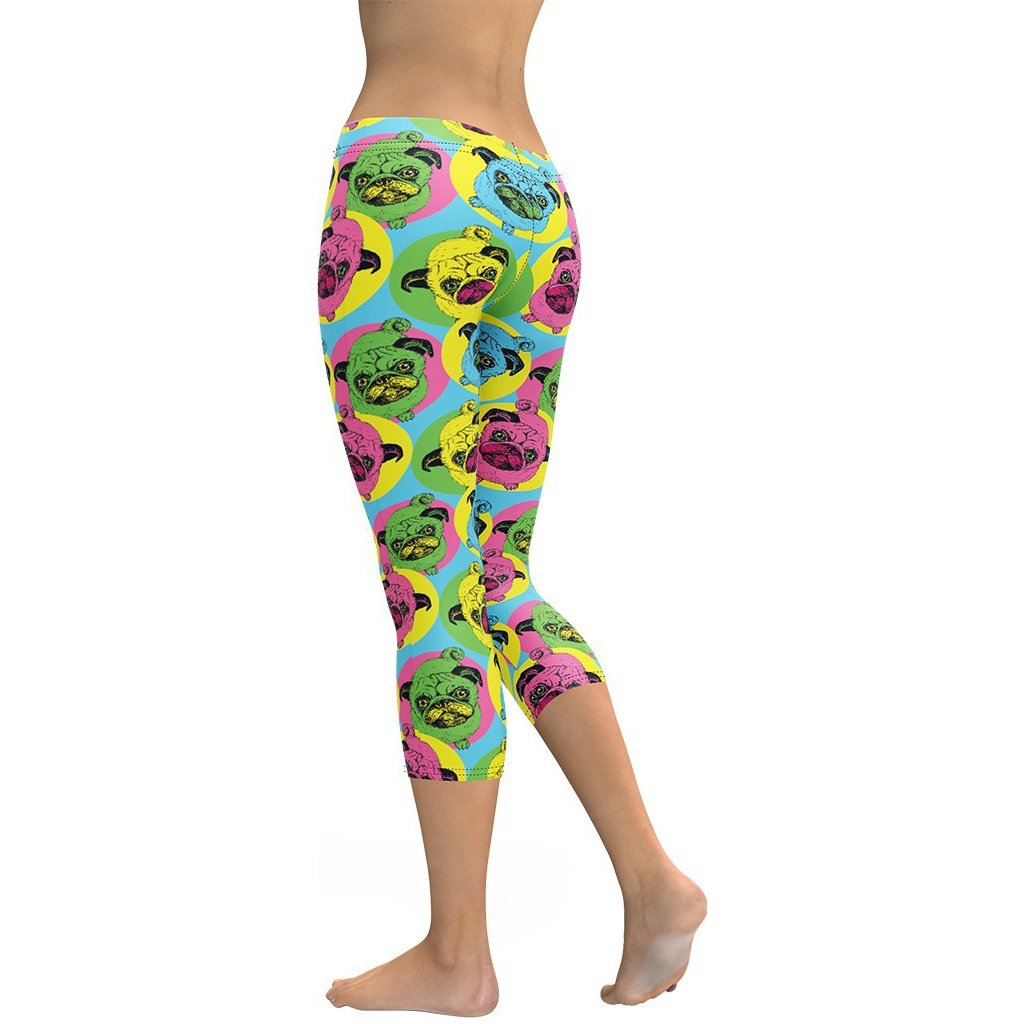 Pop Art Pug Capris