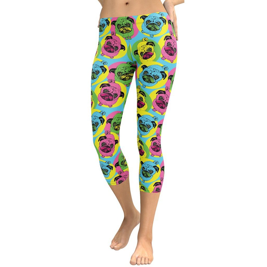 Pop Art Pug Capris