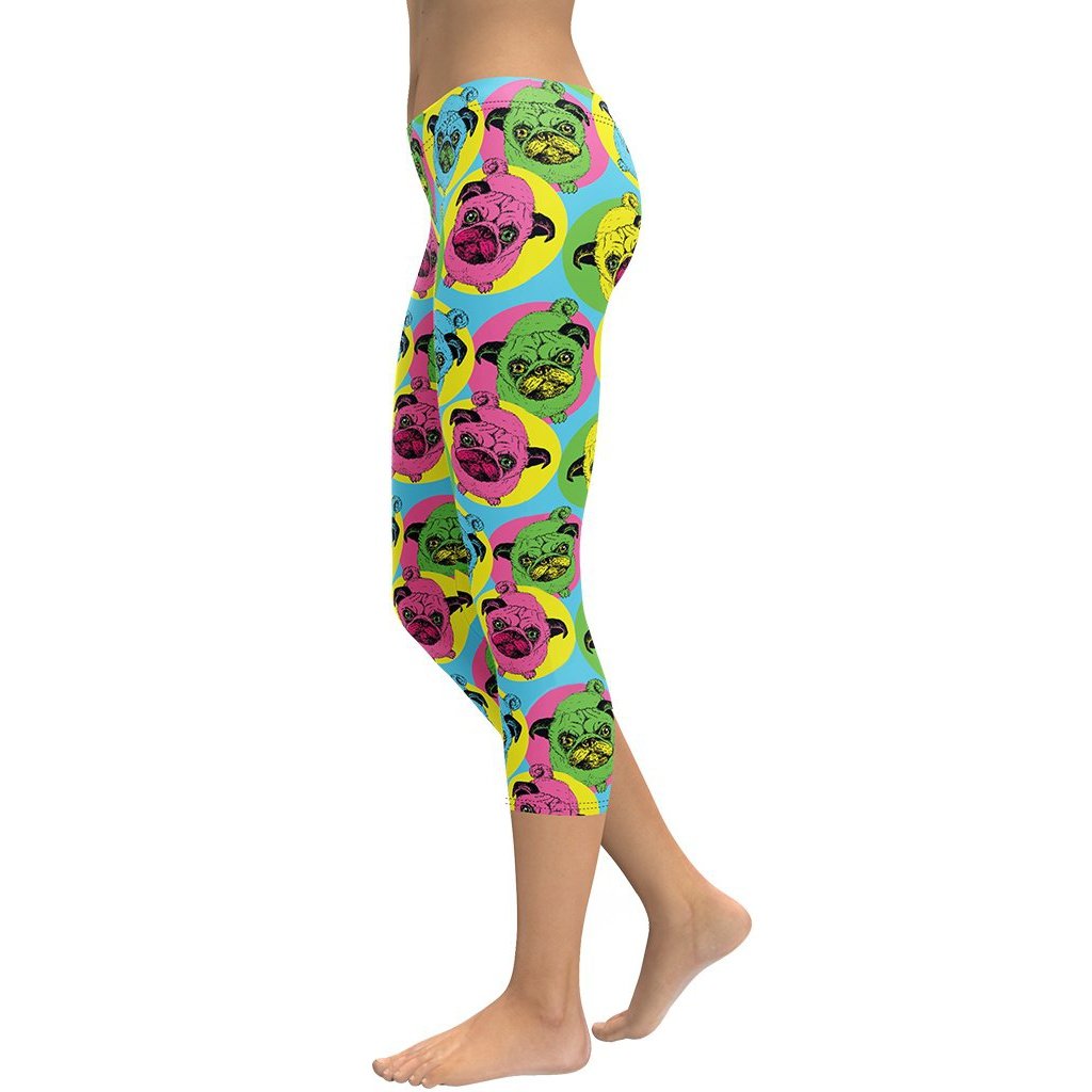 Pop Art Pug Capris