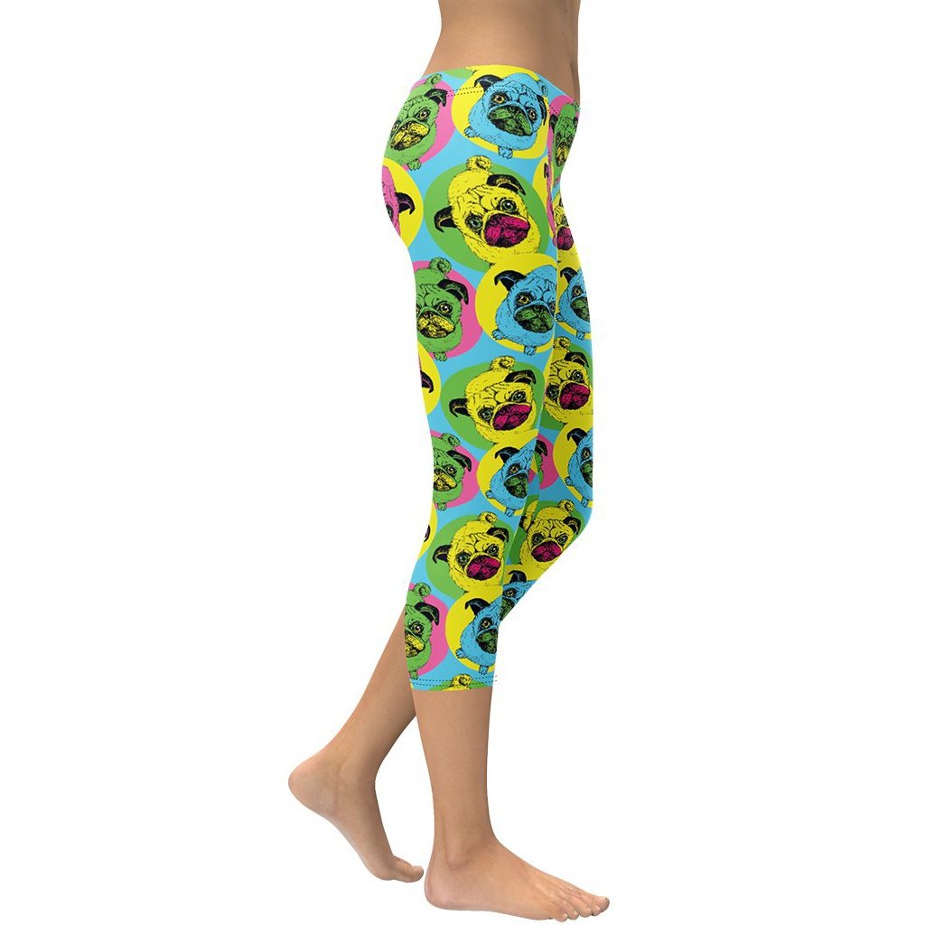 Pop Art Pug Capris