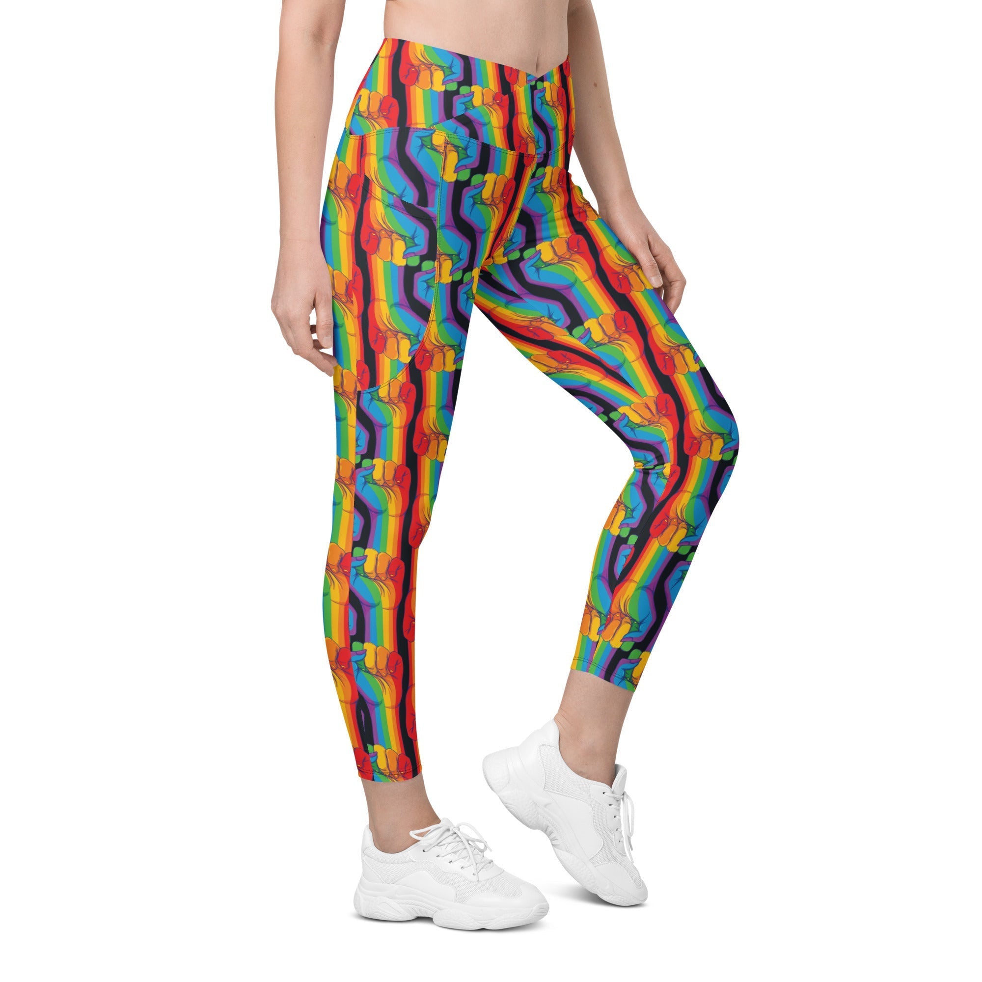 Pride Activist Crossover Leggings With Pockets